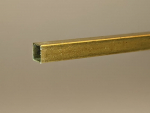 Messingvierkantrohr MS 63    4,0x4,0x0,30 mm Länge ca. 1000 mm